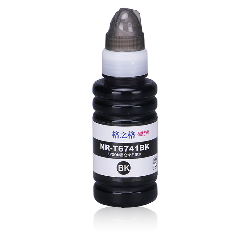格之格T6741BK墨水适用爱普生L801 L805 L810 L850 L1800打印机墨仓式墨水 打印耗材