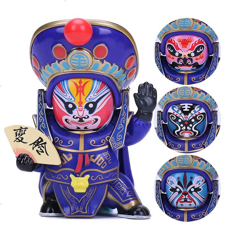 景荣变脸娃娃川剧玩偶四川脸谱创意玩具成都纪念品特色礼品送老外经典