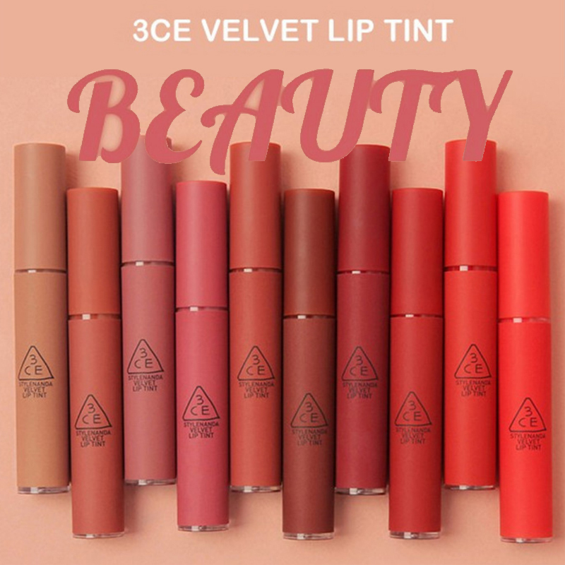 3ce雾面哑光唇釉taupe砖红色液体口红显白提升气色