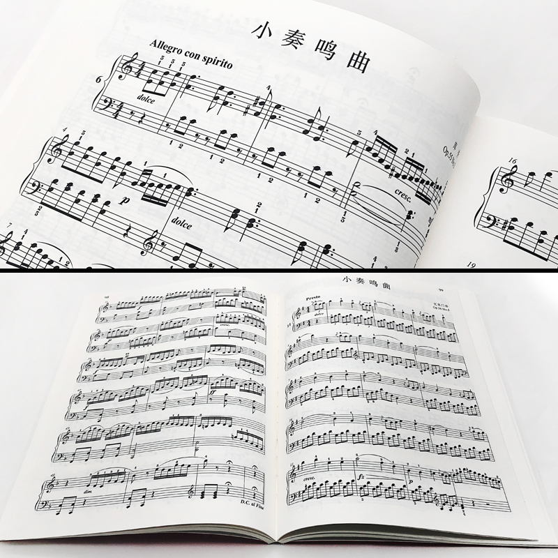 [正版] 小奏鸣曲集扫码看视频 韦丹文 大字版儿童钢琴练习曲谱 上海教育出版 钢琴初学者入门保护视力 大音符钢琴曲乐谱