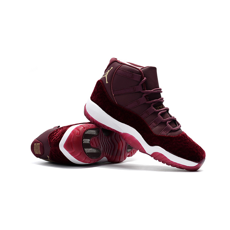 Air Jordan 11 乔11高帮篮球鞋 AJ11 丝绒印花运动鞋 852625-030