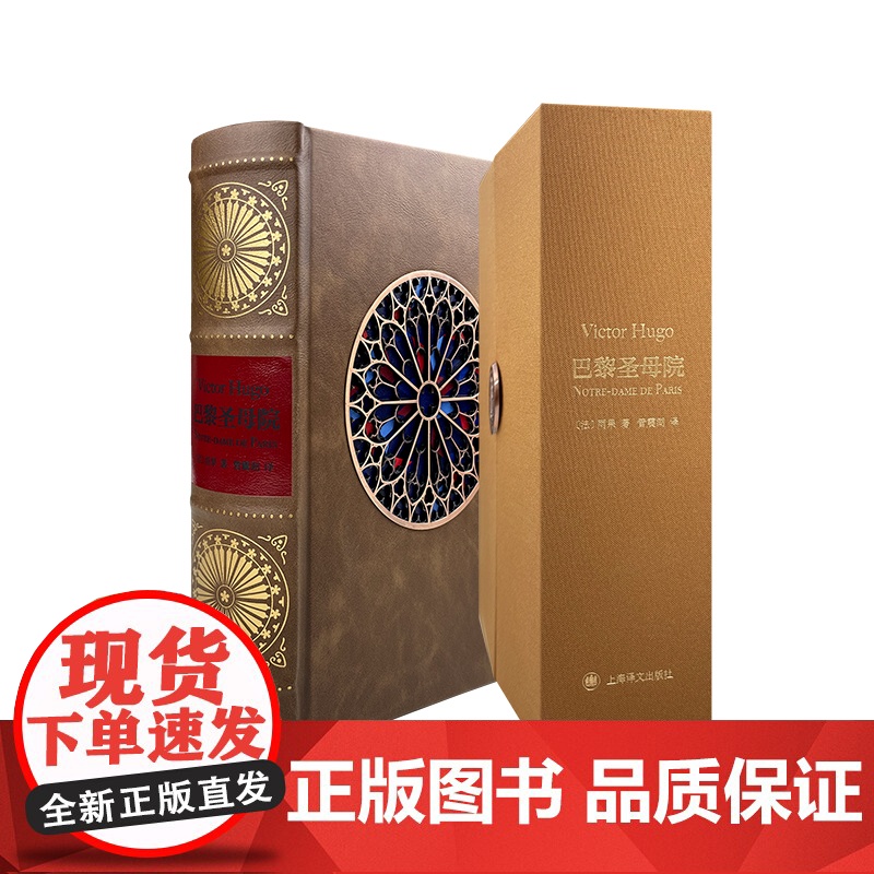 巴黎圣母院 译文插画珍藏本雨果作品世界名著管震湖译本精细插图法国文学上海译文出版社外国小说正版另著悲惨世界高清大图