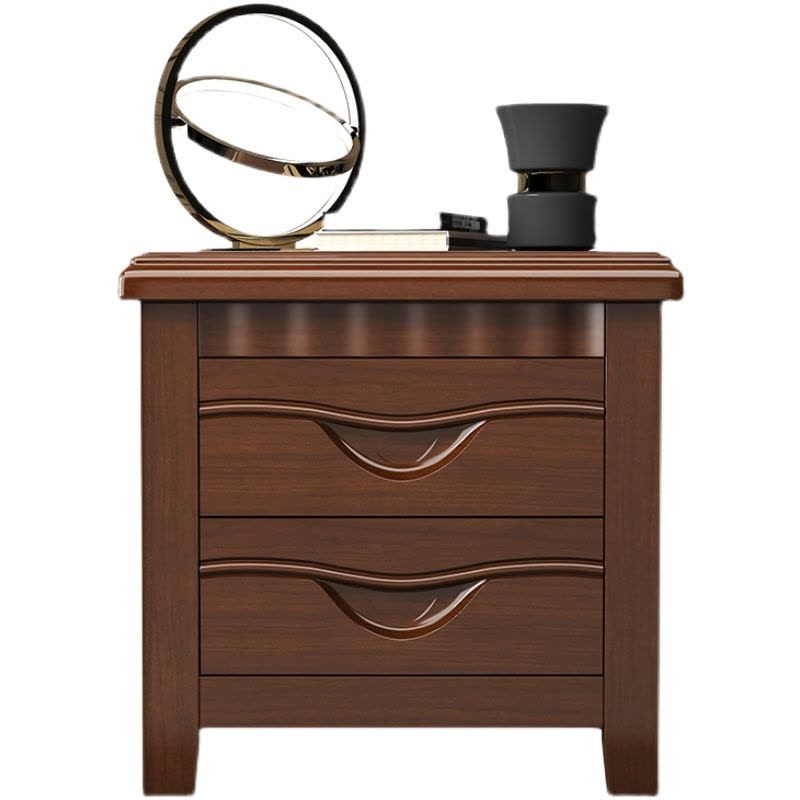 艺可恩实木床头柜家用卧室小型原木储物柜现代简约轻奢免安装设计床边柜图片