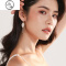 JiMi长款耳钉耳饰耳坠流苏耳环女2023新款银银小众设计感轻奢高级