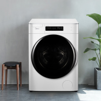 美的(Midea)MG100T1WDQC 10公斤滚筒洗脱一体洗衣机 新风祛味 忘取无忧