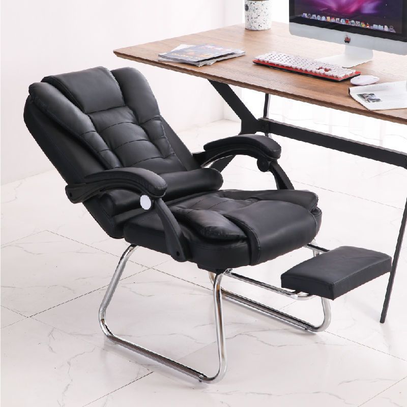 工匠时光家用可躺电脑椅办公椅靠背书房办公室座椅弓形老板椅懒人午休