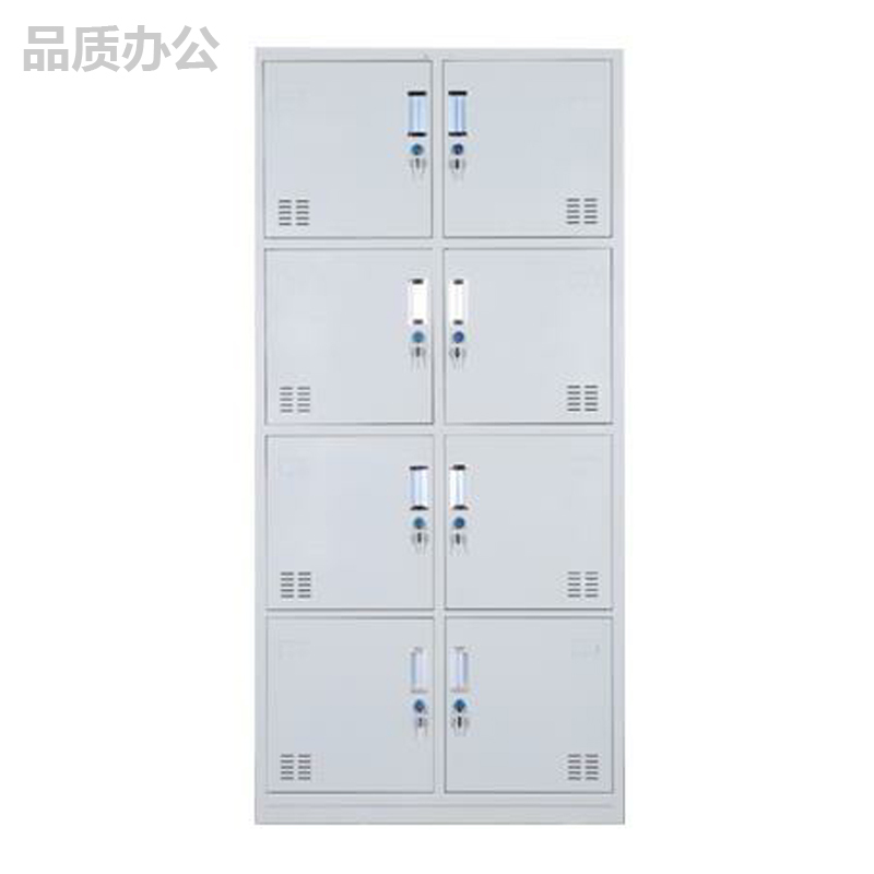 鑫虎威 钢制八门更衣柜员工柜铁皮储物柜健身房宿舍浴室存包柜职工带锁寄存柜