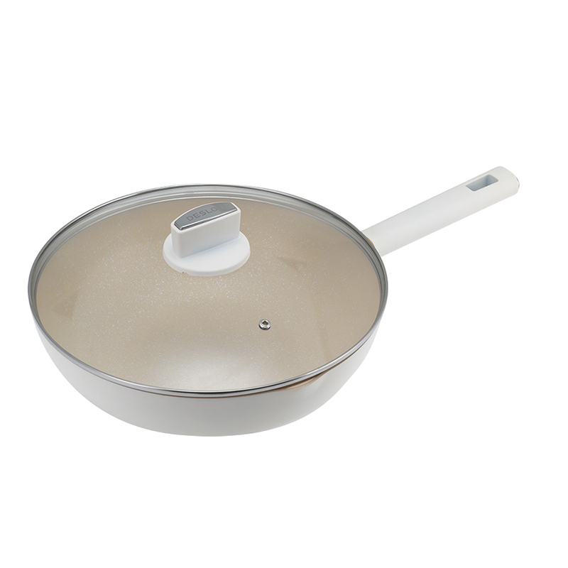德世朗(DESLON) 银月麦饭石不粘炒锅30cm DFS-C952