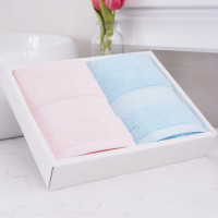 洁丽雅(Grace)抗菌毛巾2条 纯棉毛圈成人加大毛巾柔软吸水 76*35cm (110g)