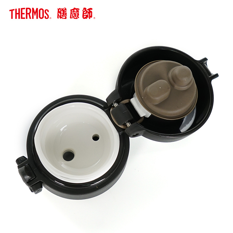 膳魔師,THERMOS高端精品保温杯雪豹杯黑色550ML送礼用保温杯水杯杯子便携保温杯办公杯车上用出差用304不锈钢通用