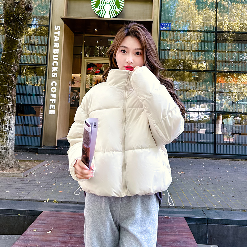 棉衣女短款冬装加厚面包服2023冬季新款羽绒棉服宽松学生棉袄外套高清大图