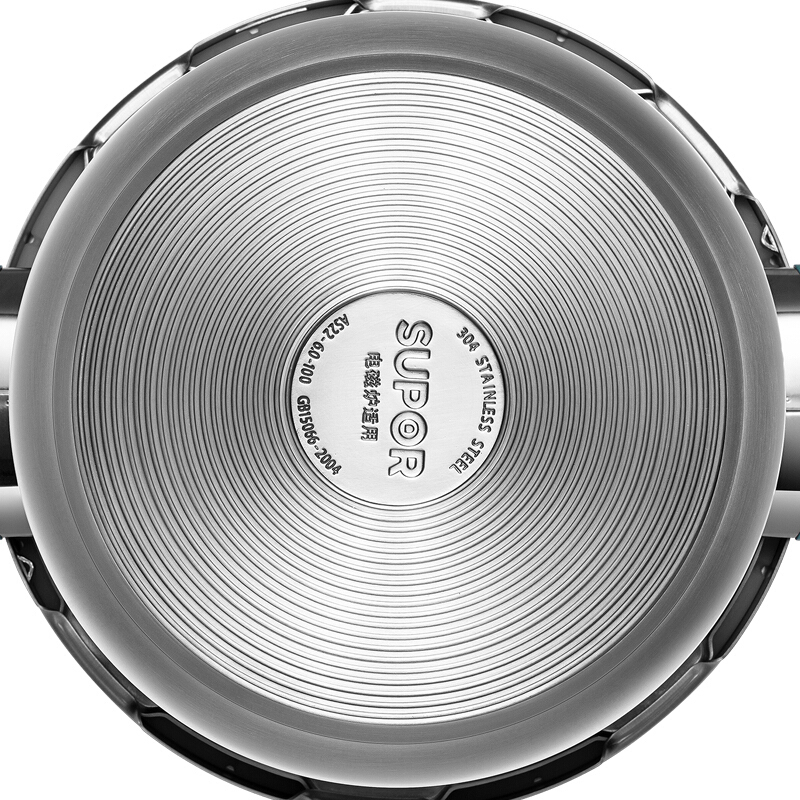 苏泊尔(SUPOR)压力锅巧易开 304不锈钢 压力快锅 5.0L明火电磁炉通用 EY22BCW01-R高清大图