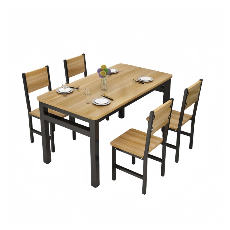 攸形餐桌1200*600*750mm+4椅套高清大图