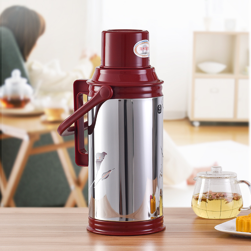 清水sm3072320保温壶家用不锈钢开水瓶玻璃内胆暖壶保温瓶大容量暖瓶