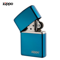 之宝(Zippo)打火机 蓝宝商标 PVD浸染彩印20446ZL 煤油防风火机-新机无油