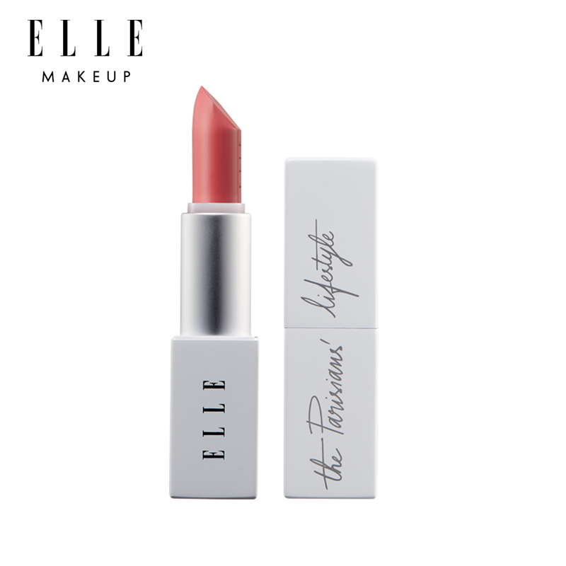 elle进口焦点哑光唇膏哑光口红豆纱红棕砖红色易上色不易脱色