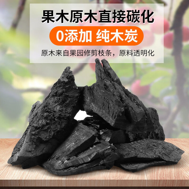 尚烤佳果木炭无烟烧烤木炭烧烤炭果10斤木炭枣木SKJ-514