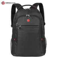 SWISSGEAR 背包双肩包商务笔记本电脑包15.6英寸旅行包 SA-9602黑色[邮政银行专供款,其他拍下不发货]