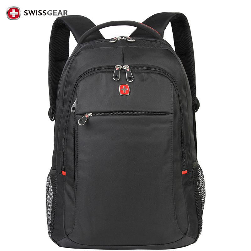 SWISSGEAR 背包双肩包商务笔记本电脑包15.6英寸旅行包 SA-9602黑色[邮政银行专供款,其他拍下不发货]