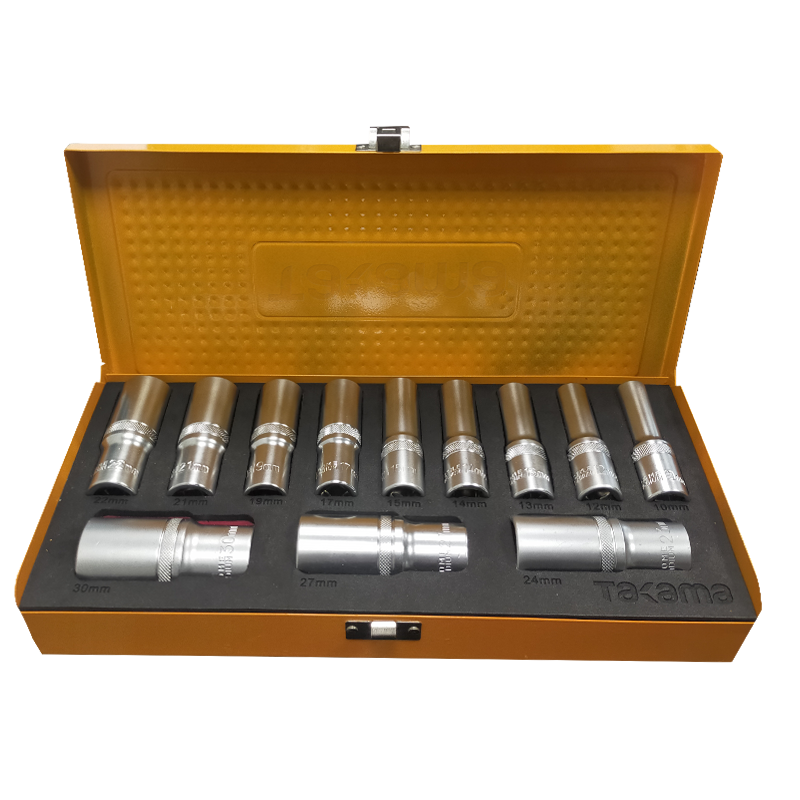 高松 takama 1/2亚光加长六角标准套筒10-30mm12件套 712012高清大图