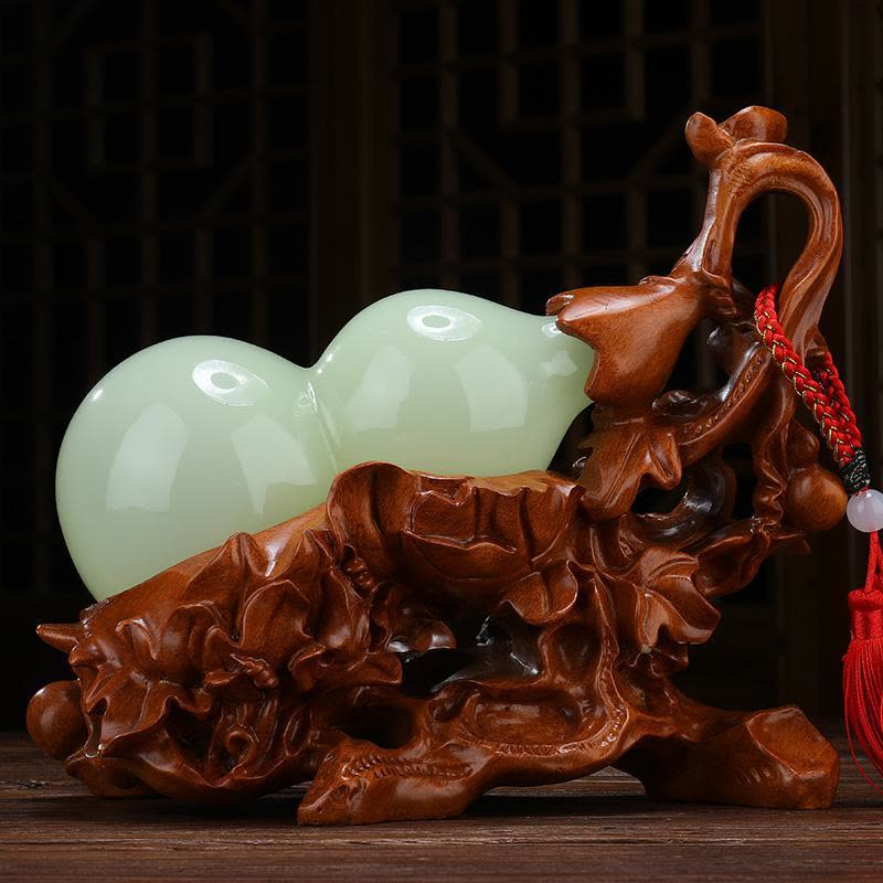 美帮汇玉葫芦摆件福禄家居客厅房间布置摆设玄关电视桌柜装饰品图片