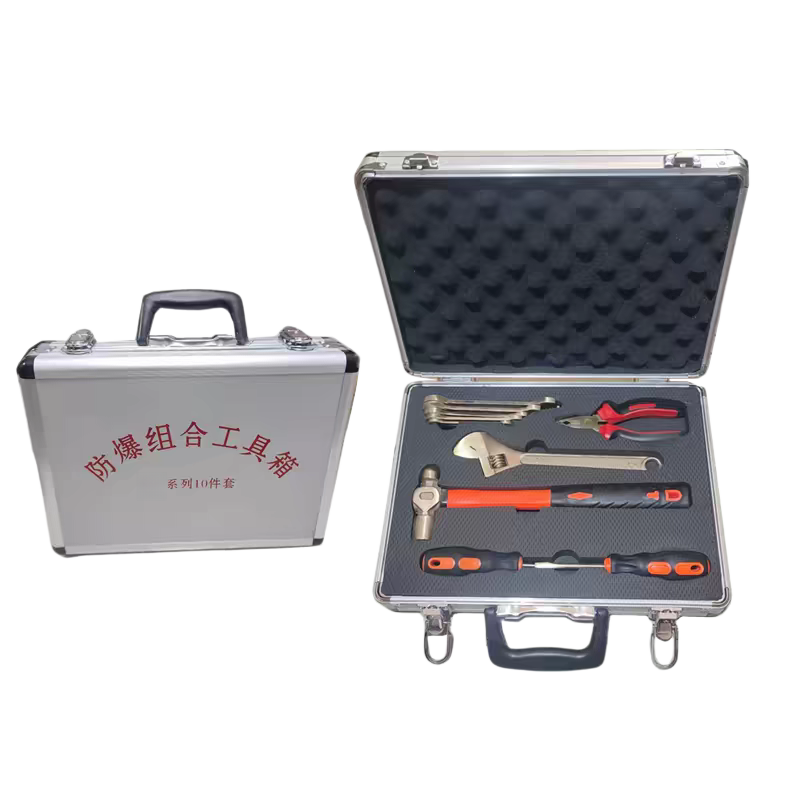 威百达防爆工具组合套装防静电无火花铜制扳手10件套工具箱高清大图