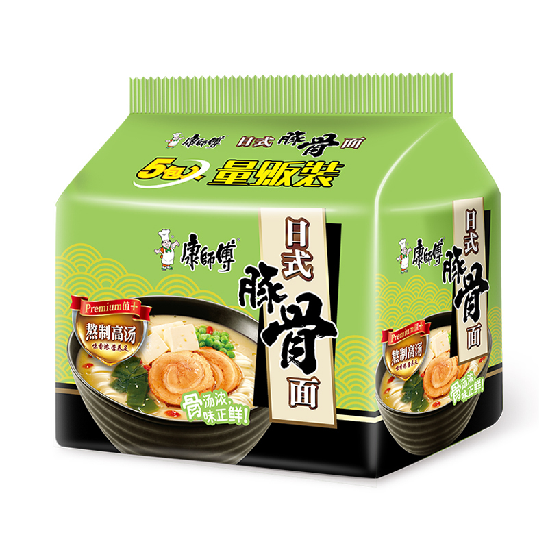 康师傅日式豚骨面104g*5