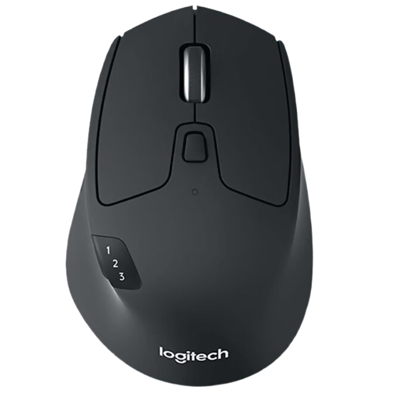 罗技(Logitech)M720 鼠标 无线蓝牙鼠标 办公鼠标 右手鼠标 大手鼠标 优联 黑色 带无线2.4G接收器1