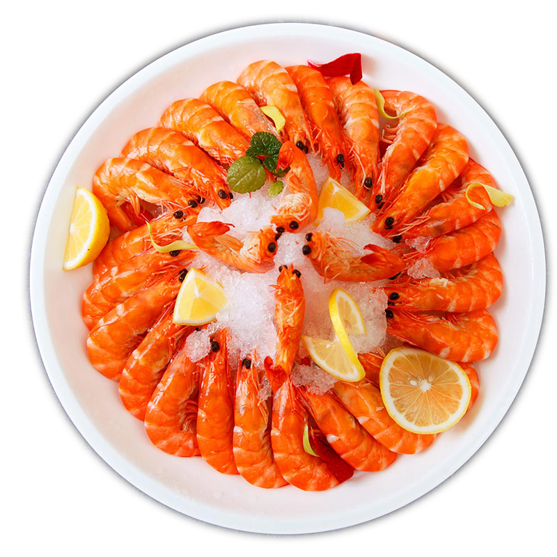 2盒熟冻虾福建虾新鲜即食鲜活速冻大虾对虾海鲜水产懒人虾300g*2衍鲜