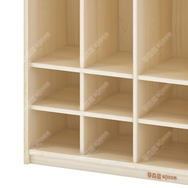 华森葳体育用品6人书包衣帽柜 10人书包鞋柜高清大图