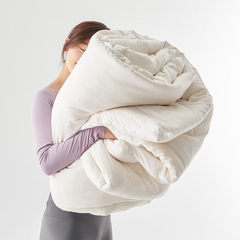 多喜爱 A类无染10%大豆纤维二合一子母被芯 秋冬季厚被子9.4斤203*229cm高清大图