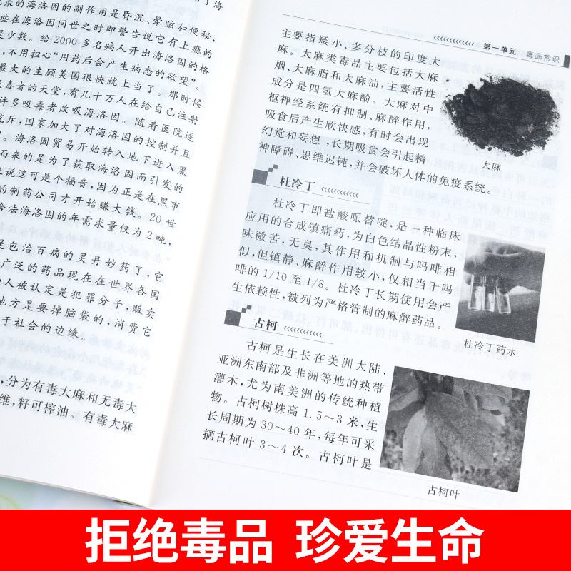 [正版]青少年禁毒预防犯罪宣传系列读本 高中生预防毒品犯罪教育读本高中生一二年级2本套装高中禁毒教育宣传书本高清大图