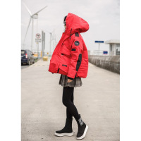 子沫雨JMOORY2020新款军工装羽绒服女中长款情侣款韩版户外明星同款外套潮