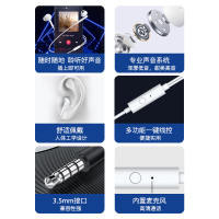 诺基亚 (NOKIA ) E2102A 入耳式有线耳机 手机耳机 音乐耳机 3.5mm接口线控带麦