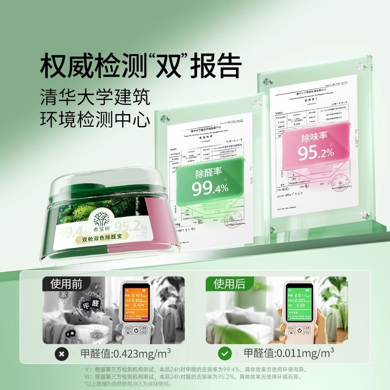 full of hope希望树双舱双效除醛宝除甲醛神器新房急入住400g*5罐高清大图