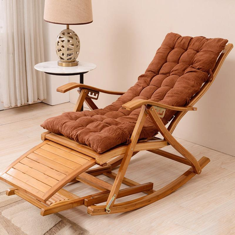 竹躺椅折叠午休午睡床多功能摇摇椅成人逍遥椅凉椅家用老人阳台椅