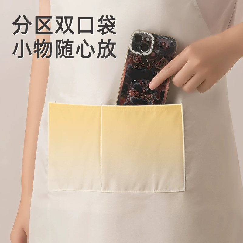 茶花 围兜挂脖 中号60*80 防水 白色 10条/包(计价单位:包)高清大图