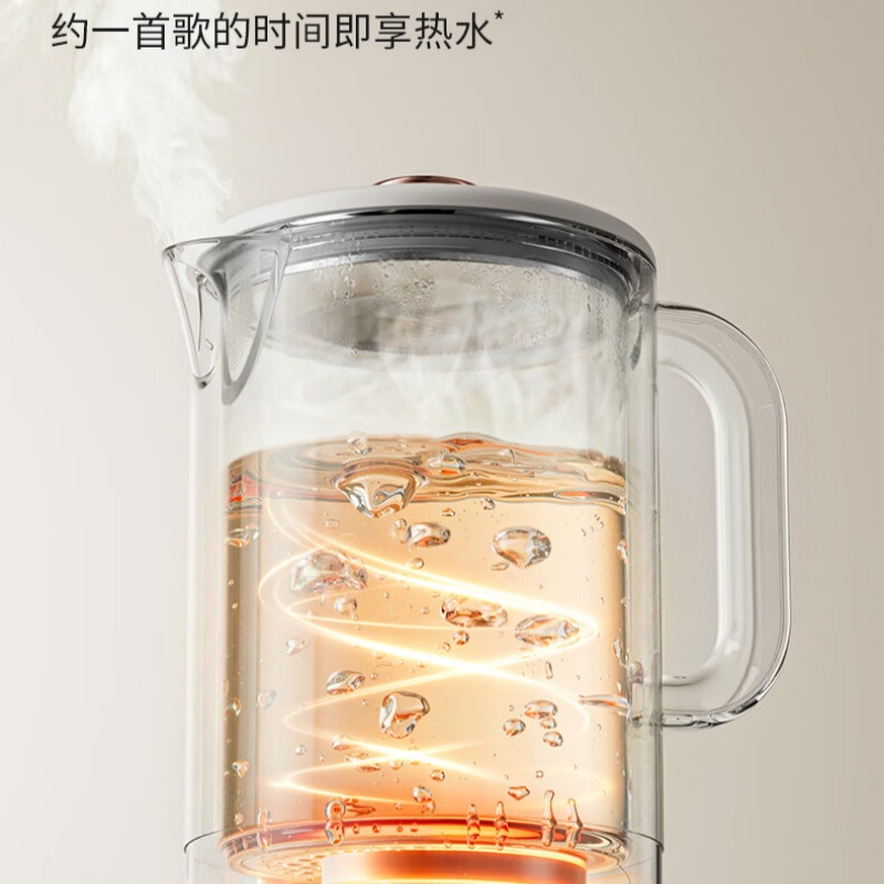 柏翠PETRUS全不锈钢内胆双层隔热电水壶PE2800 1.5L电加热国产温控器安全高效快煮设计高清大图