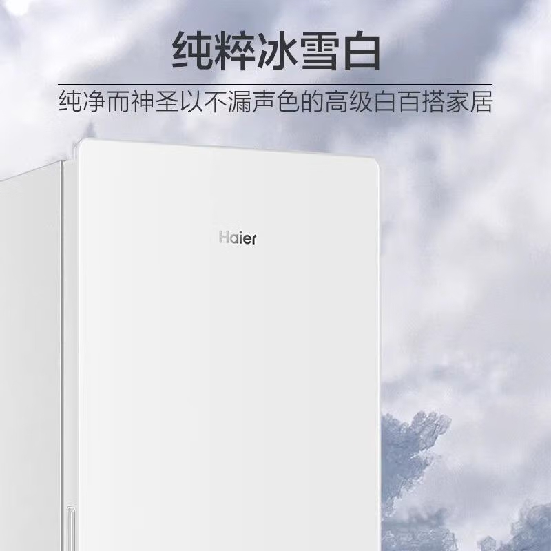 海尔(Haier) BCD-170WLHC2Z0WV 170升 两门二门双门节能低噪风冷无霜小型家用电冰箱