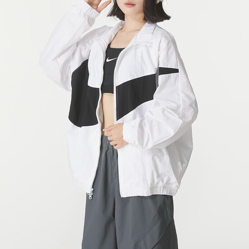 耐克(NIKE)外套女装新款户外健身运动服时尚防风休闲立领夹克HV2648-010 ZP高清大图