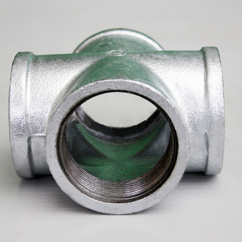 百里才 镀锌四通 DN25 个高清大图