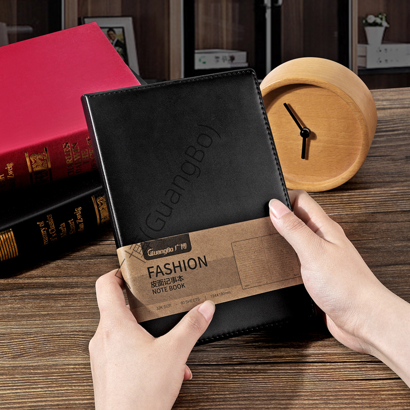 广博 20045 皮面本 A4 80张 黑色(单位:本)高清大图