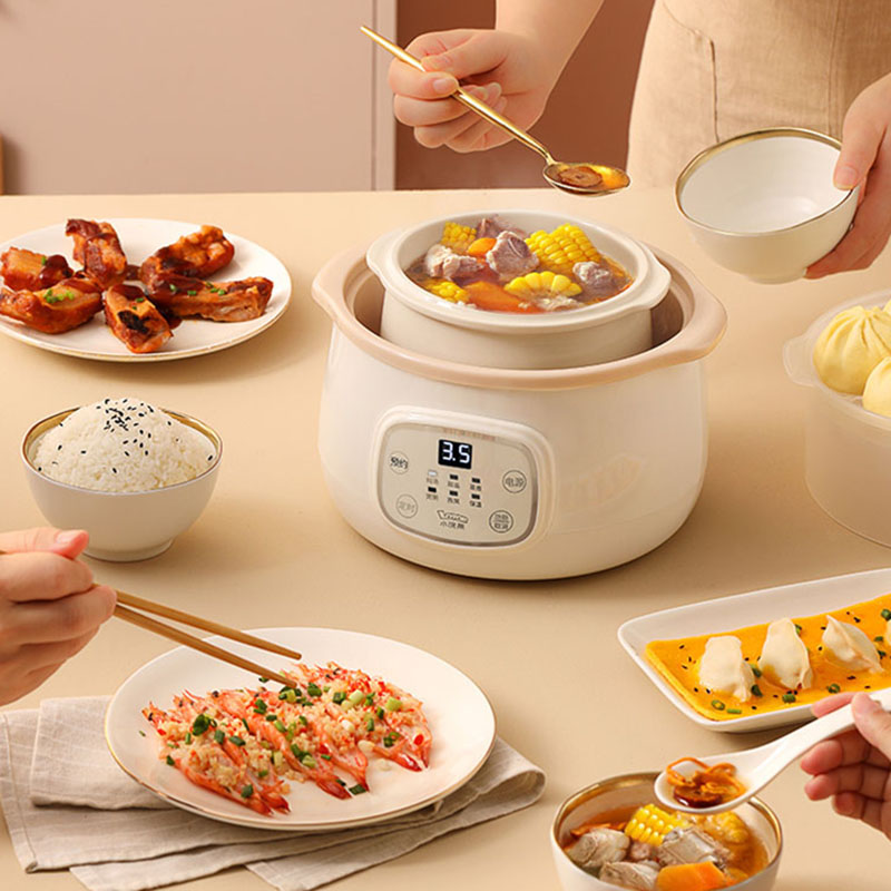 徕多电炖锅1.5L智能预约长效保温功能多样大容量基础款D1-K高清大图