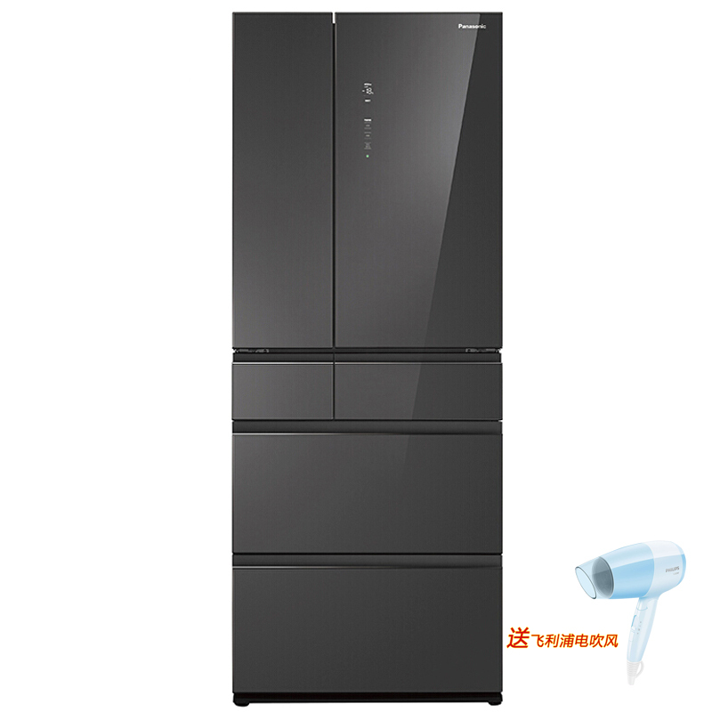 Panasonic/松下 NR-F522TXE-M 498L 玛瑙黑多门冰箱风冷无霜变频