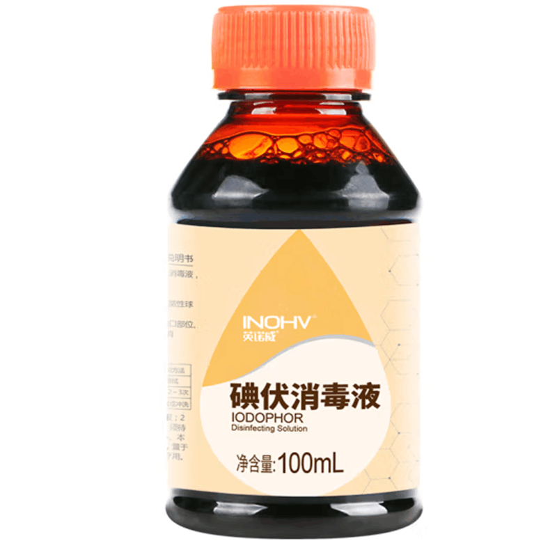 海氏海诺 英诺威 医用碘伏消毒液 碘伏喷雾替换装碘伏棉签棉棒 100ml/瓶图片