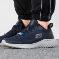 Skechers斯凯奇男鞋新款缓震透气网布轻便健步鞋训练鞋跑步鞋232005-BBK ZP 232005-NVY/海军蓝色 42