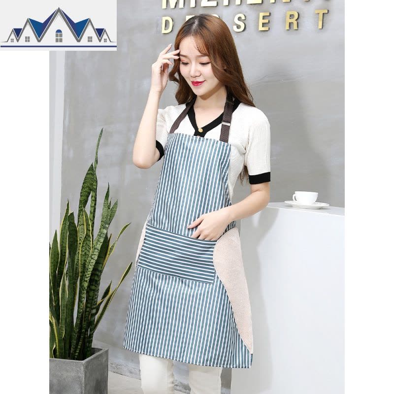 可擦手围裙可爱日系家用厨房工作服男个性时尚防水防油罩衣女大人 三维工匠图片