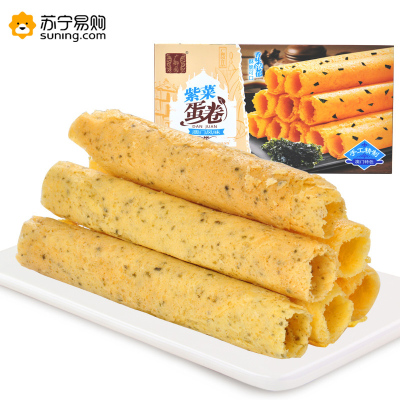 PY广御园 澳门鸡蛋卷 紫菜味150g*4盒 手工蛋卷 传统手工糕点饼干休闲零食