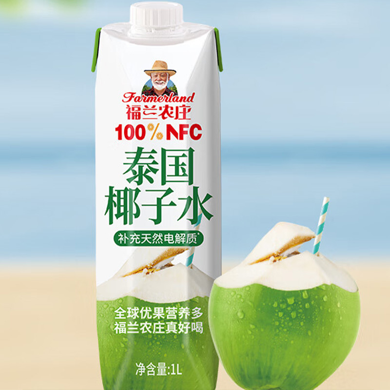 福兰农庄 椰子水 1L 瓶