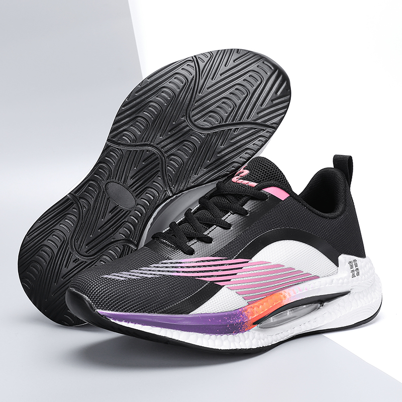 La Chessiers户外跑步鞋男春秋冬季新款超轻减震休闲运动鞋飞织网面老爹潮鞋子 白兰 43码